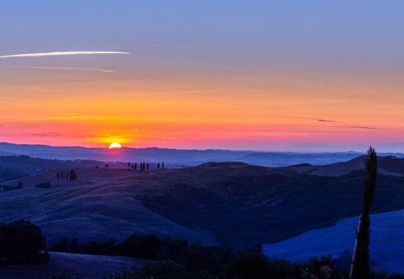Le dolci colline toscane al tramonto - Il Poggiarellone
