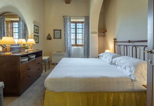 Double bedroom n.1, with en-suite bathroom, on the ground floor - Il Poggio alle Trese