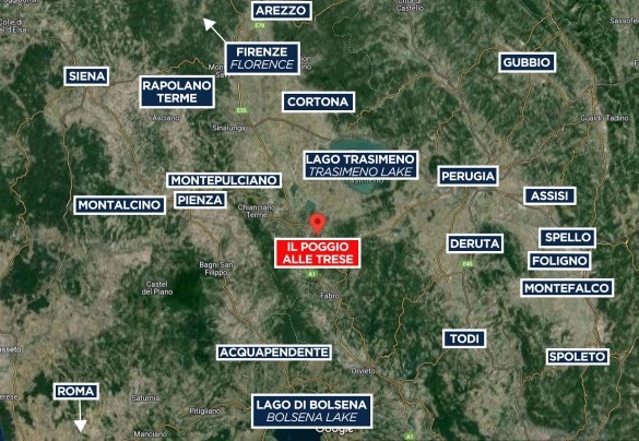 Il Poggio alle Trese - Map