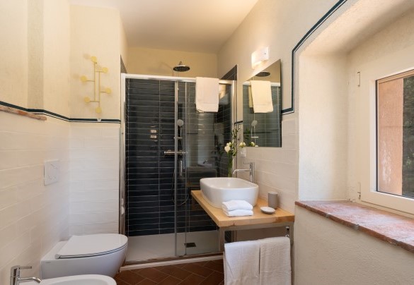 En-suite bathroom with shower no. 2 - Il Poggione