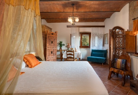 La suite con camera matrimoniale n. 2 al piano terra – Il Pratone