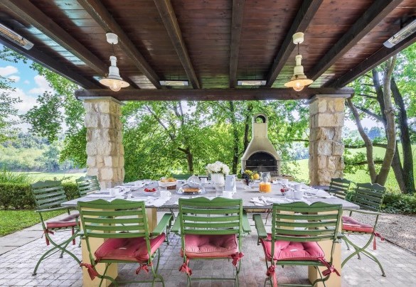 The large porch with barbecue - Il Roseto