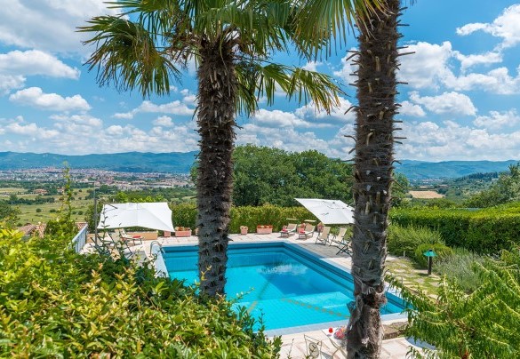 The incredible panorama from the property - Il Vignale