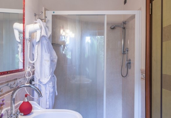 The charming en-suite bathroom with a shower - Il Vignale