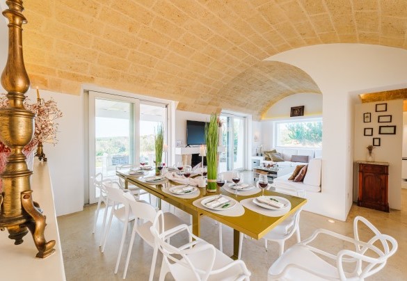L’ambiente unico con living e pranzo - Kyvos