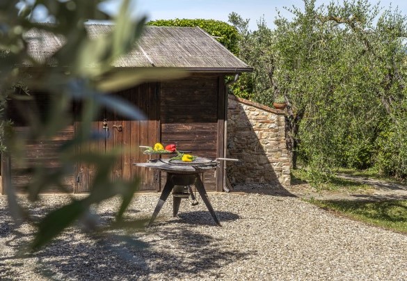 Il barbaque nei pressi dell'area pranzo esterna - L'Oliveta