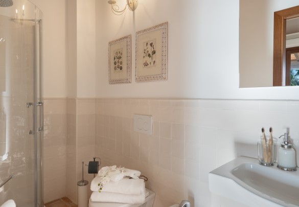 Bathroom with shower n.3 en-suite to bedroom n.3  - La Buganvilla