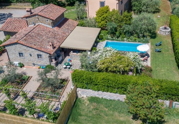 La proprietà vista dall'alto - La Capannina   