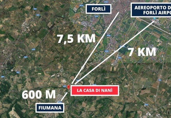 La Casa di Nanì - Distanza dai principali centri abitati