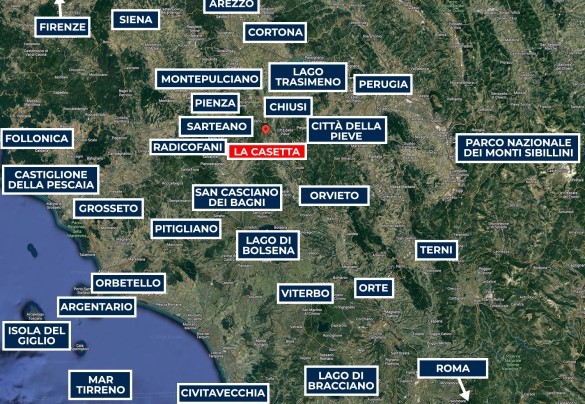La Casetta - Map
