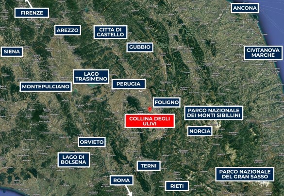 La Collina Degli Ulivi - Mappa