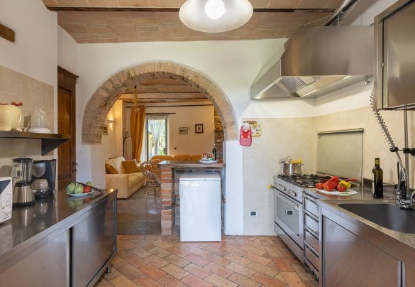 The industrial kitchen on the ground floor - La Colonica