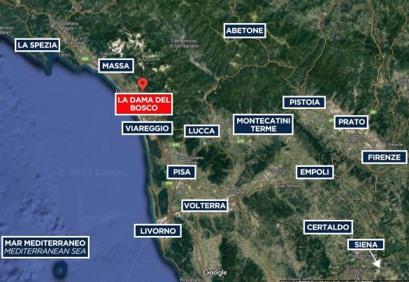 La Dama del Bosco - Mappa
