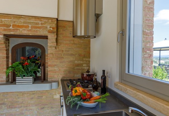 La cucina dell’unità 1– La Fonte di Santa Regina