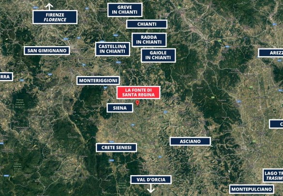 La Fonte di Santa Regina - Mappa