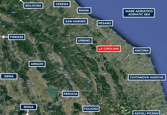 La Girolima - Map