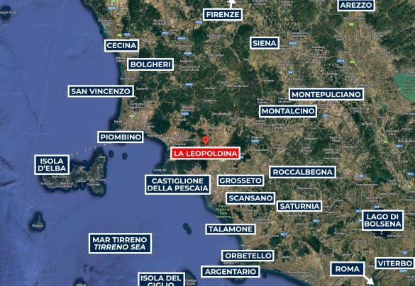 La Leopoldina - Mappa