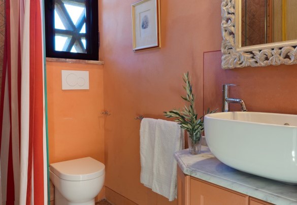 Bathroom with shower n.4, adjacent to bedroom n.5 - La Mandolata 