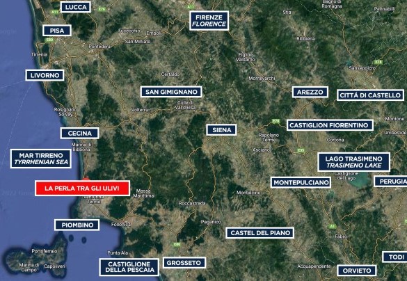 La Perla Tra gli Ulivi - Mappa