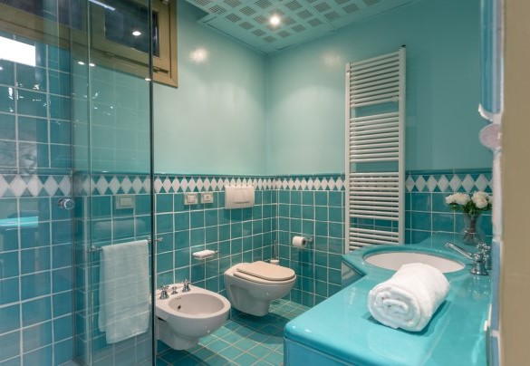 The bathroom with shower n. 5 on the basement - La Scuderia