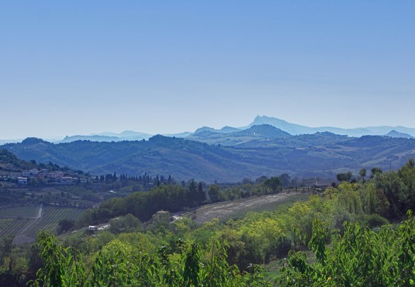 The enchanting panorama of the Romagna hills – La Tana del Ghiro