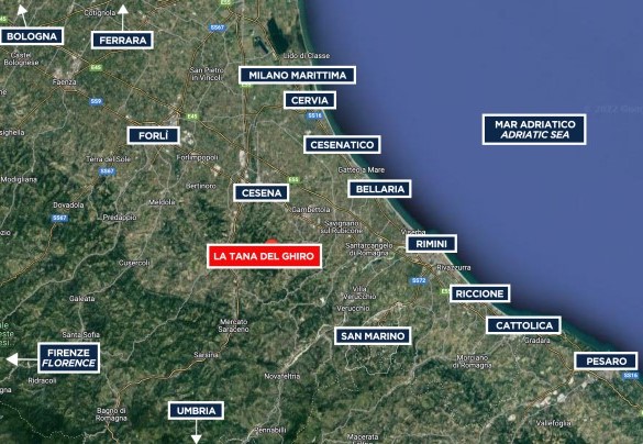 La Tana del Ghiro - Map
