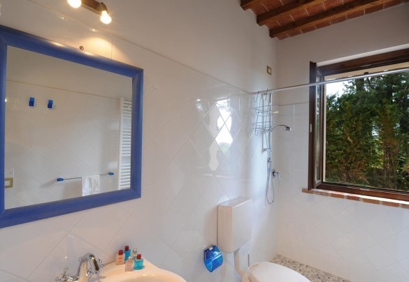 Bathroom with shower n.1 en-suite to the bedroom n.1 - La Torre dei Fagiani 8+2