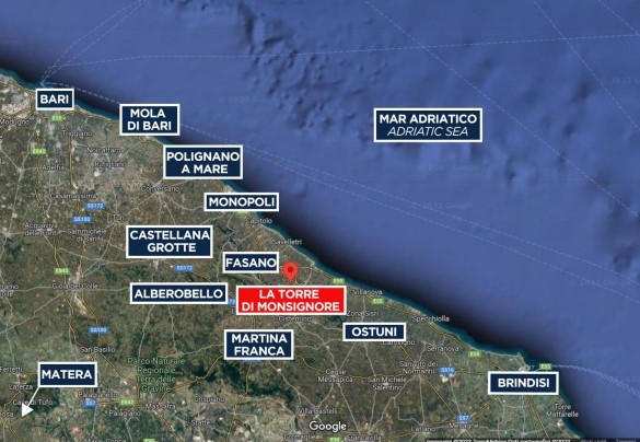 La Torre di Monsignore - Mappa
