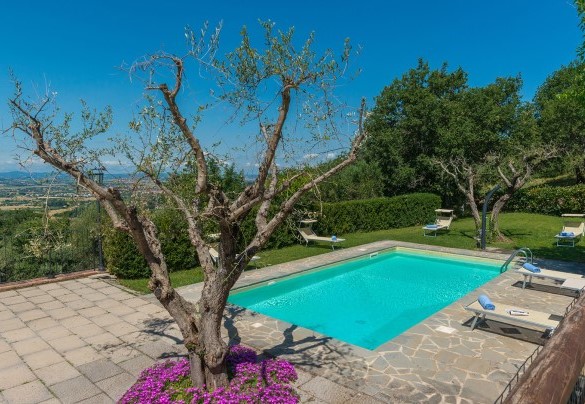 La piscina vista dall'alto - La Torretta