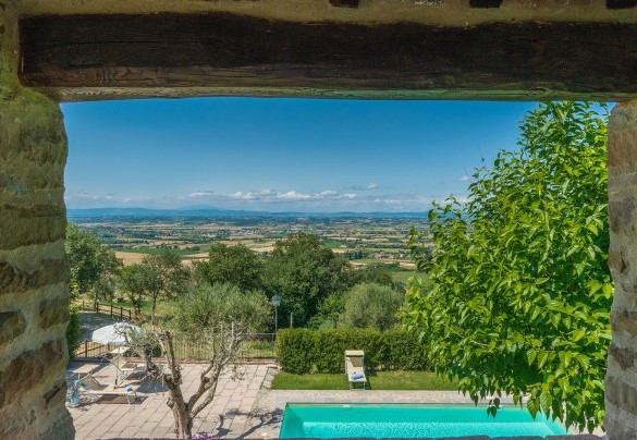 Scorcio panoramico verso le colline toscane - La Torretta 