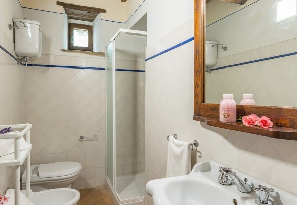 Bagno con doccia al piano terra - La Torretta  