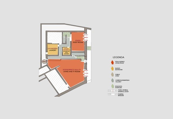 La Vecchia Fonte - casa principale - piano seminterrato