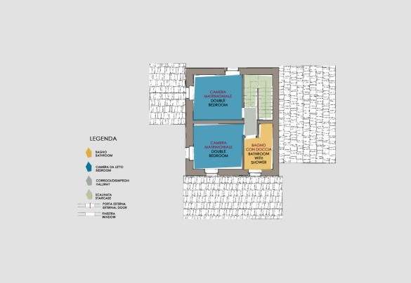 La Vecchia Fonte - casa principale - primo piano