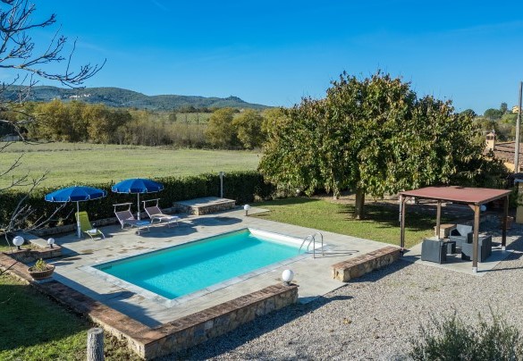 Panoramic view of the pool - La Vigna