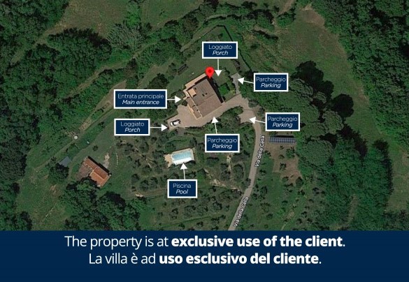 La Villa Nell'Isola Verde - Mappa