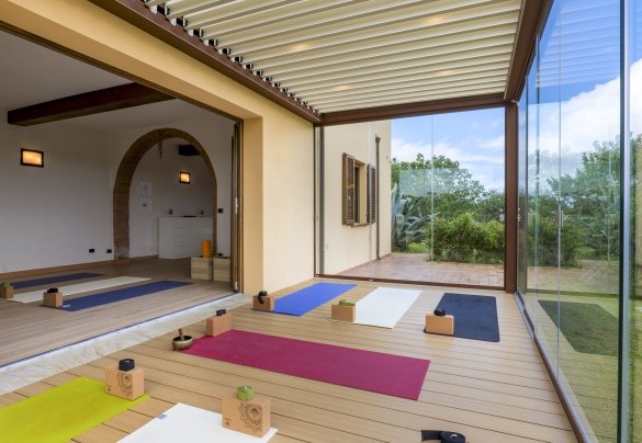 Sala yoga con terrazza al piano terra - La Villa nell'isola verde