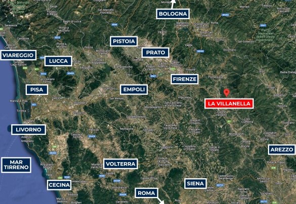 La Villanella - Mappa