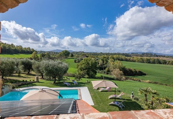 Splendida vista panoramica dalla loggia al primo piano della camera matrimoniale - La Villetta di Dante