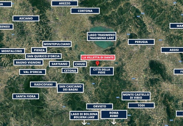 Ubicazione della Villetta di Dante