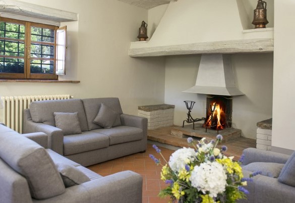 Open plan con salotto e area pranzo - Le Caselle 