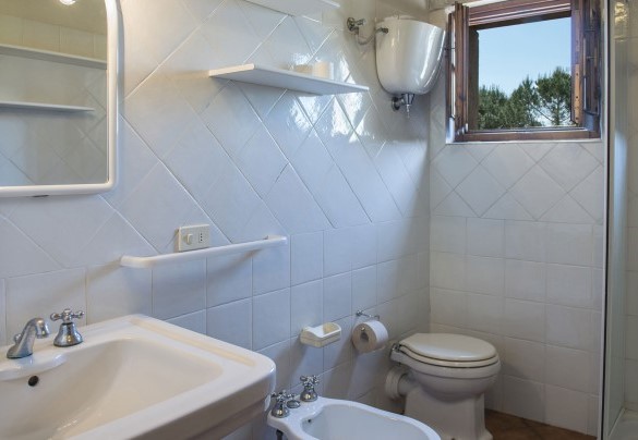 Bathroom with shower on the ground floor in annex n.2 - Le Caselle