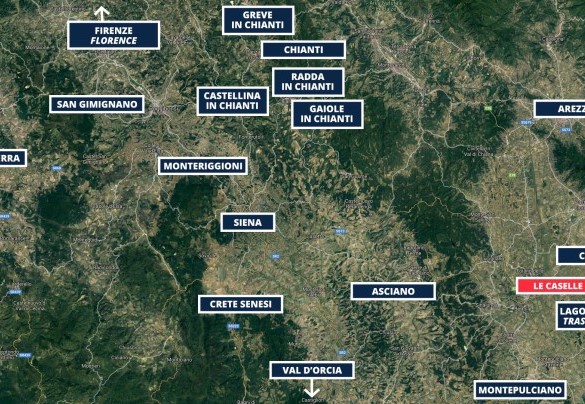 Le Caselle - Mappa