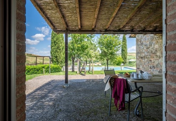 La pergola collegata alla camera n.3 - Le Colombelline