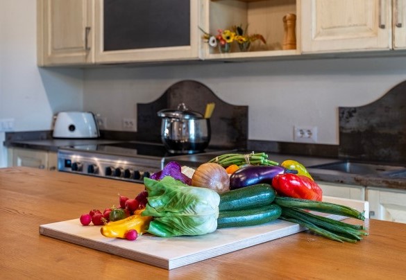 La grande cucina luminosa e accessoriata - Le Colombelline