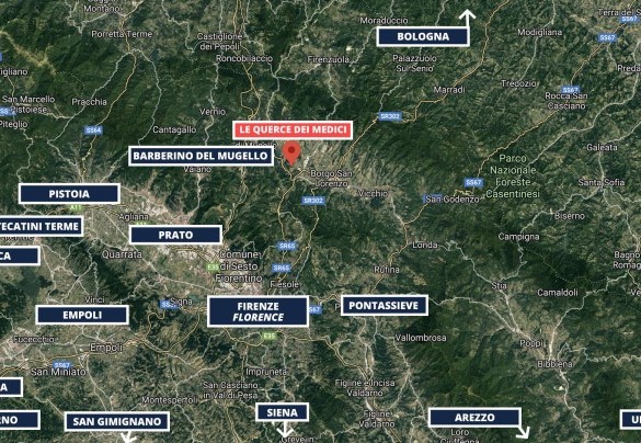 Le Querce dei Medici - Map