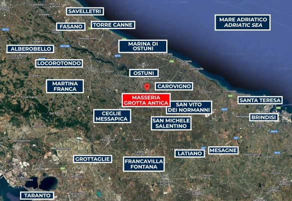 Masseria Grotta Antica - Map