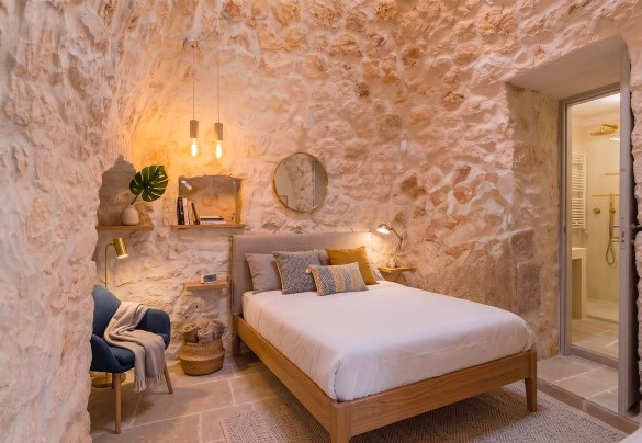 Single bedroom no. 4 in the trullo (the bathroom is not suitable for the season 2026) - Masseria Grotta Antica
