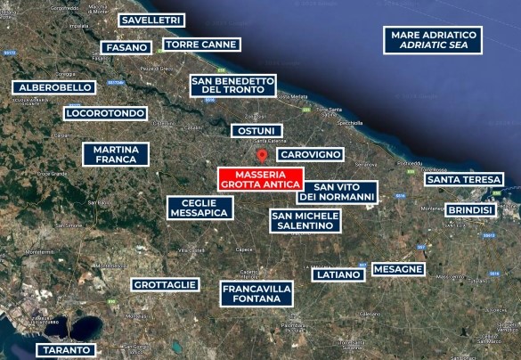Masseria Grotta Antica - Map