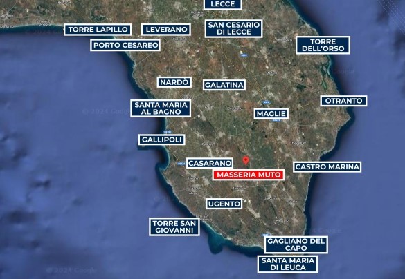 Masseria Muto - Mappa