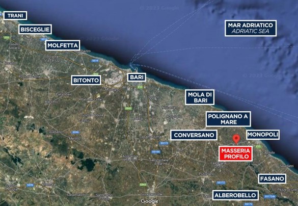 Masseria Profilo - Map